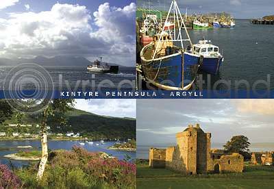 Kintyre Peninsula Composite (4) Postcard
