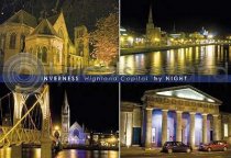 Inverness By Night Composite Postcard