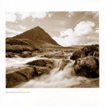 Buachaille Etive Mor Sepia Greetings Card