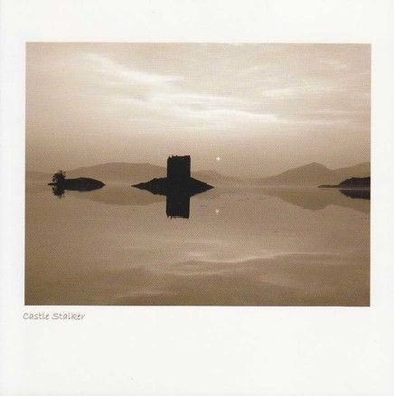 Castle Stalker, Loch Linnhe Sepia Greetings Card