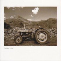 Fordson Dexta Sepia Greetings Card