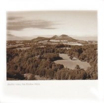 Scott's View, Eildon Hills Sepia Greetings Card