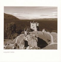 Urquhart Castle, Loch Ness Sepia Greetings Card