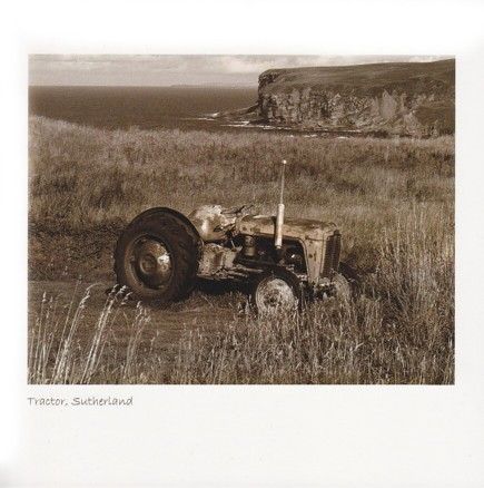 Tractor, North Coast Sepia Greetings Card