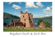 Urquhart Castle & Loch Ness Close Up Postcard