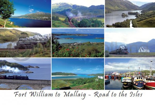 Fort William to Mallaig, Road to the Isles Postcard