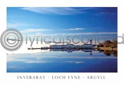 Inveraray, Loch Fyne, Argyll Postcard