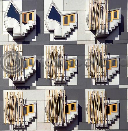 Parliament Casements Colour Photo Greetings Card