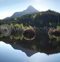 Glencoe Lochan & Pap of Glencoe Colour Photo Greet Card