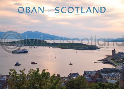 Oban Bay Sunset - Scotland Magnet