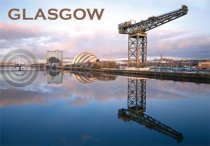 Glasgow - River Clyde, Crane & Armadillo Magnet