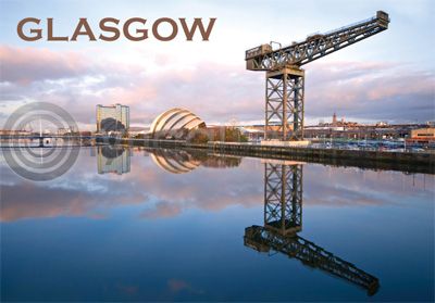 Glasgow - River Clyde, Crane & Armadillo Magnet