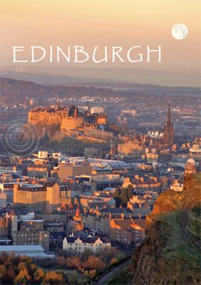 Edinburgh Castle Moonrise Magnet