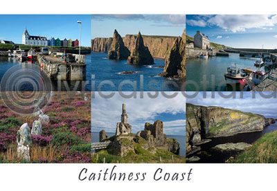 Caithness Coast Composite Postcard