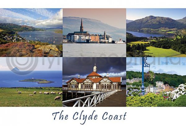 Clyde Coast Composite Postcard