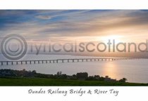 Dundee Railway Bridge & River Tay Postcard