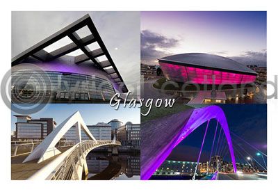 Glasgow Composite 4 Hydro Postcard