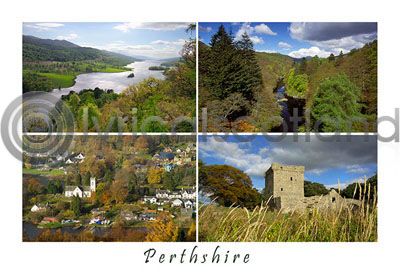 Perthshire Composite 2 Postcard
